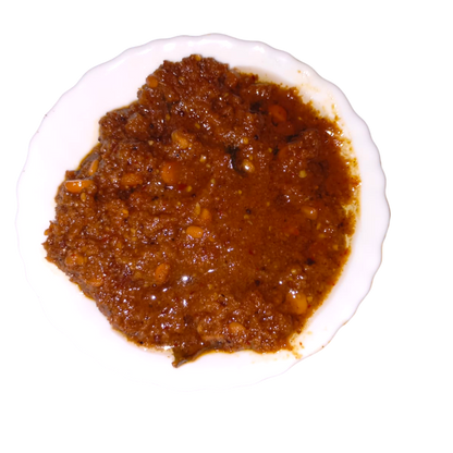 Traditional puliyodharai paste
